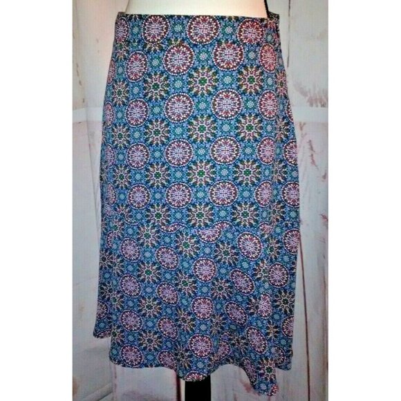 De Collections Womens Flare Skirt Size XS Side Zip Blue - Picture 5 of 12